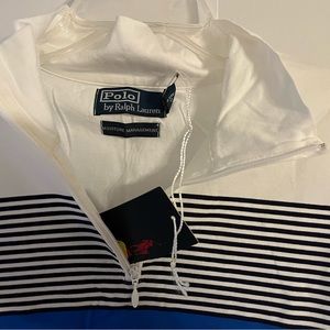 New With Tags Polo Ralph Lauren US Open Tennis Shirt XXL Zip Up Collar.